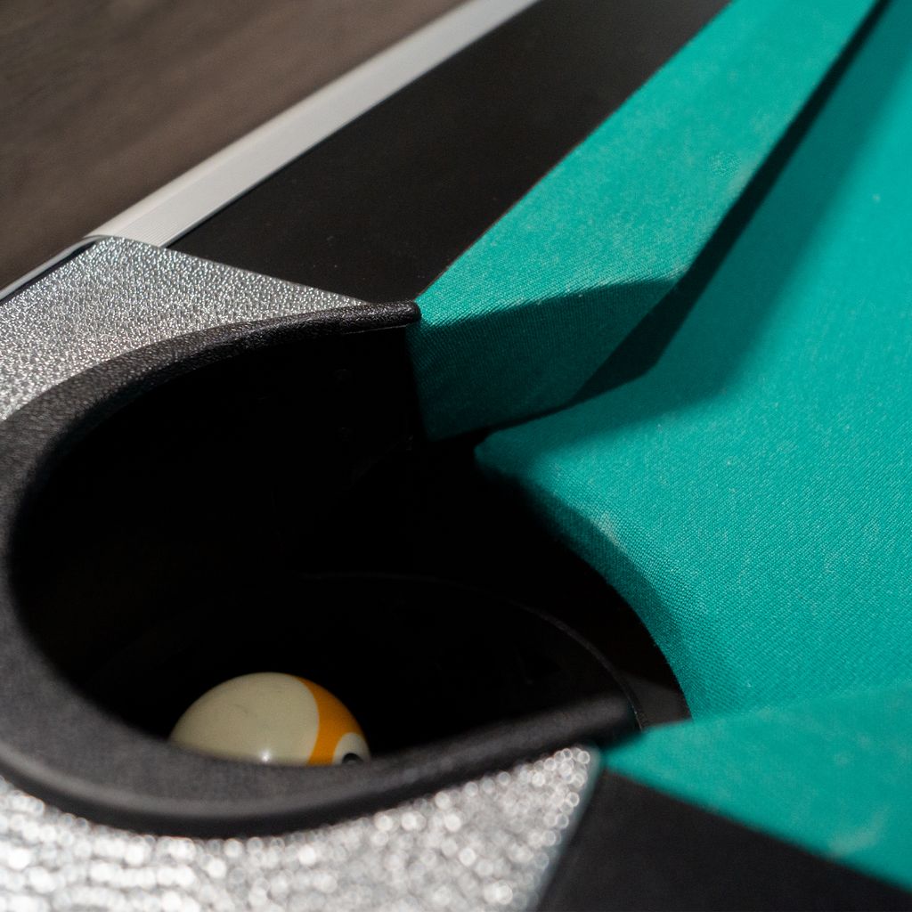 Zwarte professionele pooltafel - Winsport Orlando 8FT - 254 x 142cm