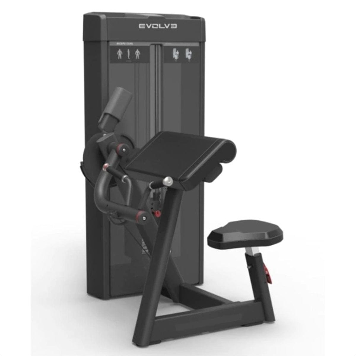 Bicep Curl Machine - Evolve Fitness Prime Series Selectorized PR-207 Biceps curl