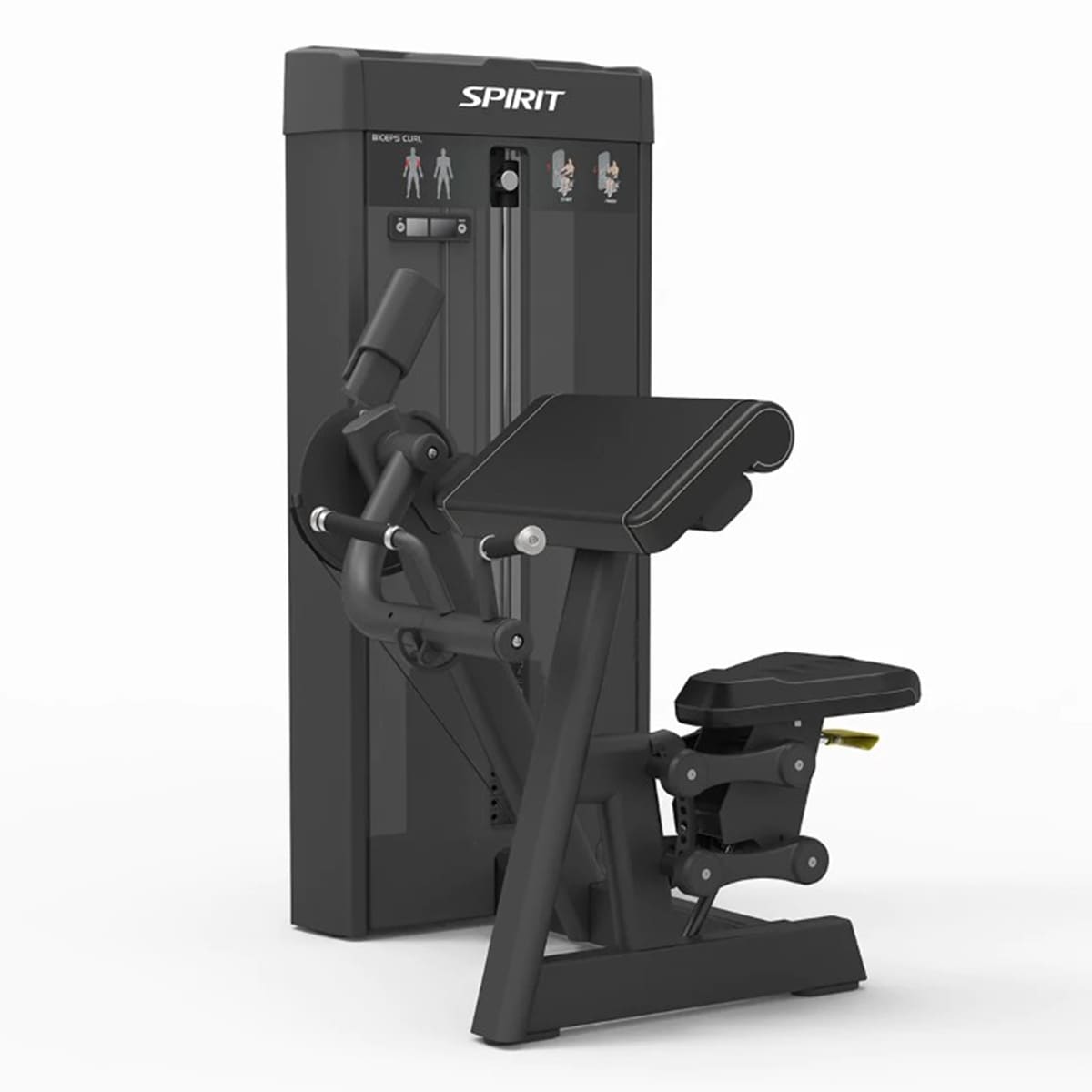Biceps Curl Machine - Steekgewichten - Spirit Fitness SP-4307